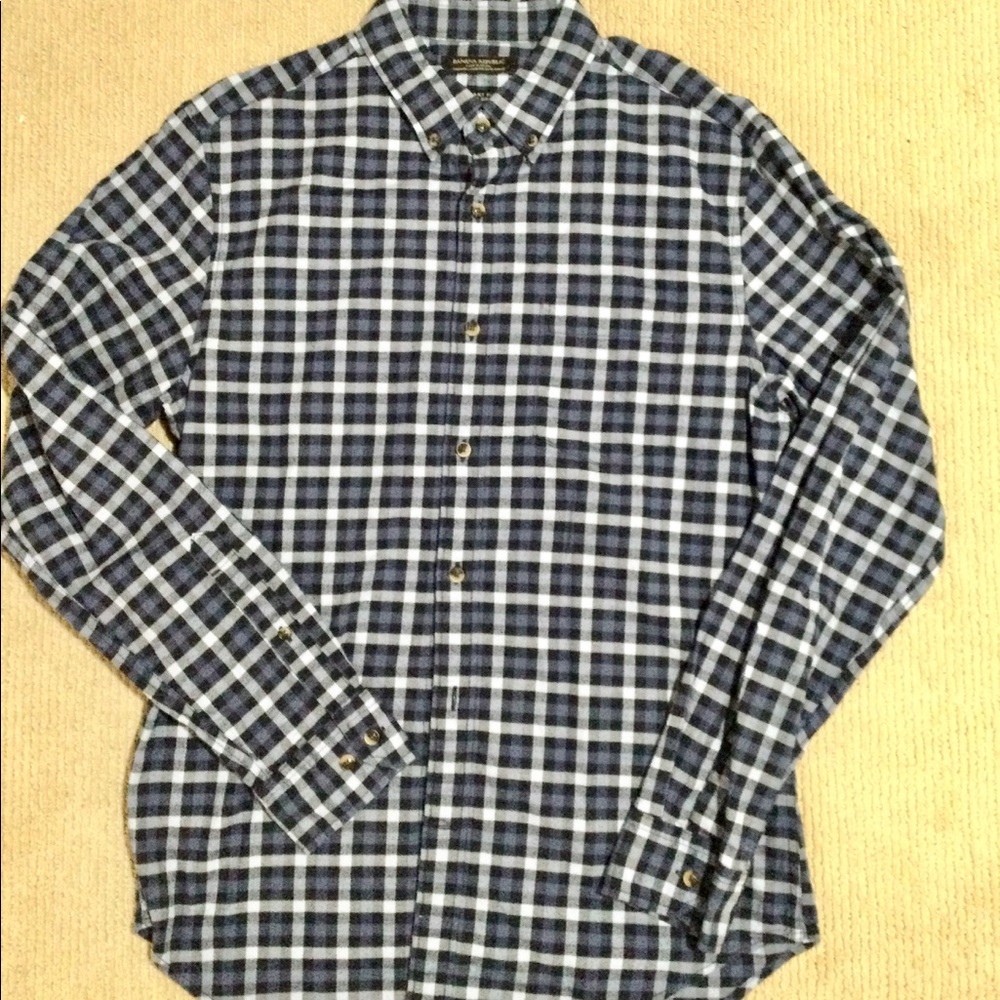 Men’s Banana Republic brushed flannel